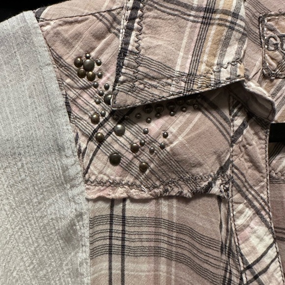 Johnny Cash poncho upcycle shear raw hem - Picture 9 of 11